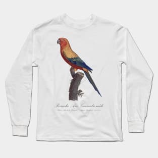 Sun Parakeet or Sun Conure / Perruche Ara, Guarouba male - Jacques Barraband 19th century Illustration Long Sleeve T-Shirt